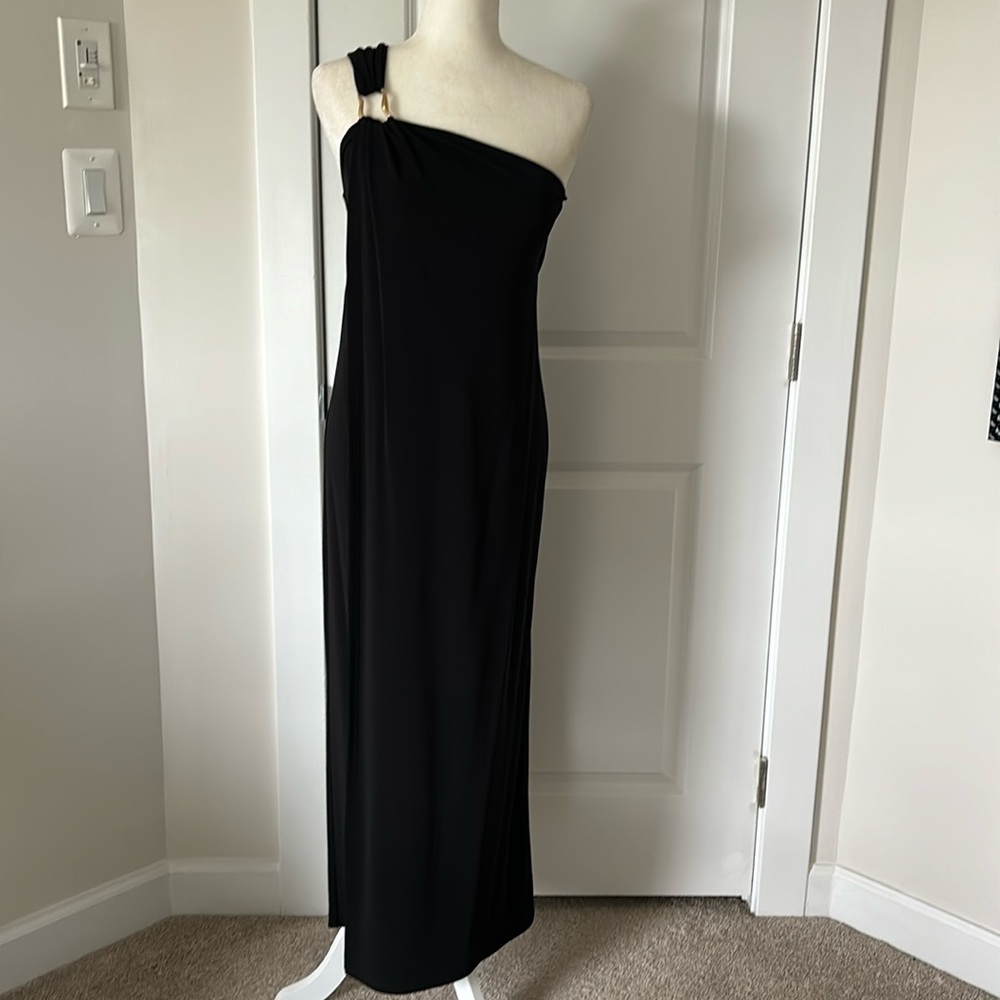 Massimo Dutti one shoulder dress